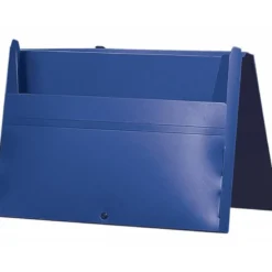Carpeta Liderpapel portadocumentos broche polipropileno Din A4 azul con asa