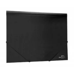Carpeta lomo flexible con solapas Liderpapel Din A4 color negro