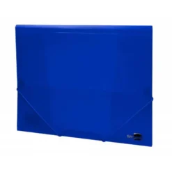 Carpeta lomo flexible con solapas Liderpapel Din A4 color azul translucido