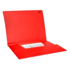Carpeta lomo flexible con solapas Liderpapel Din A4 color rojo translucido