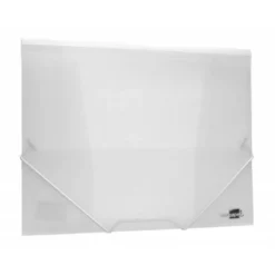 Carpeta lomo flexible con solapas marca Liderpapel Din A4 transparente