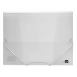 Carpeta lomo flexible con solapas marca Liderpapel Din A4 transparente
