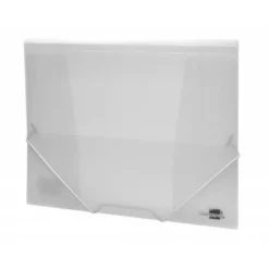Carpeta lomo flexible con solapas marca Liderpapel Din A4 transparente