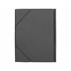 Carpeta lomo flexible gomas con solapas Liderpapel Folio negro