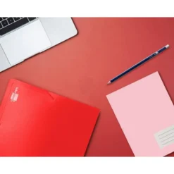 Carpeta lomo rigido gomas portadocumentos Beautone Din A4 rojo