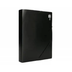 Carpeta lomo rigido gomas portadocumentos Beautone Din A4 negro