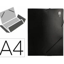 Carpeta lomo rigido gomas portadocumentos Beautone Din A4 negro