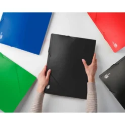 Carpeta lomo rigido gomas portadocumentos Beautone Din A4 negro