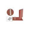 Carpeta marca Liderpapel 4 anillas 25 mm carton cuero cuarto