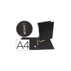 Carpeta marca Liderpapel carton forrado Color System A4 negra