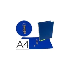 Carpeta marca Liderpapel carton forrado Color System A4 azul