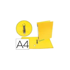 Carpeta marca Liderpapel carton forrado Color System A4 amarillo