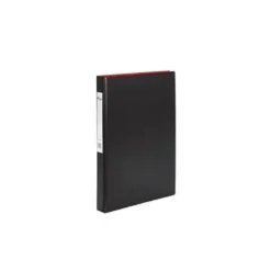 Carpeta plastico 2 anillas Pardo tamaño folio negro