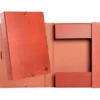Carpeta proyectos Liderpapel folio lomo 30mm carton forrado cuero