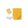 Carpeta Q-connect con gomas amarillo
