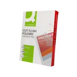 CARPETA Q-CONNECT DOSSIER UÑERO PLASTICO FOLIO TRANSPARENTE 110 MICRAS