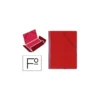 Carpeta Saro gomas solapas carton folio color rojo modelo 314
