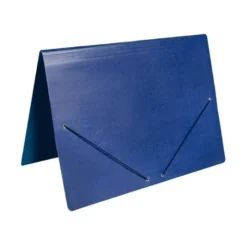 Carpetas de gomas carton Liderpapel Din A2 azul