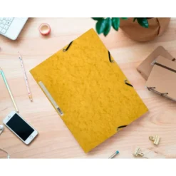 Carpetas de gomas carton prespan Q-Connect Din A4 amarillo