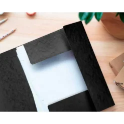Carpetas de gomas carton prespan Q-Connect Din A4 negro