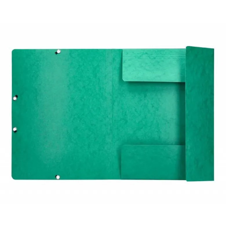 Carpetas de gomas carton prespan Q-Connect Din A4 verde