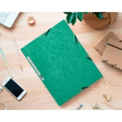 Carpetas de gomas carton prespan Q-Connect Din A4 verde