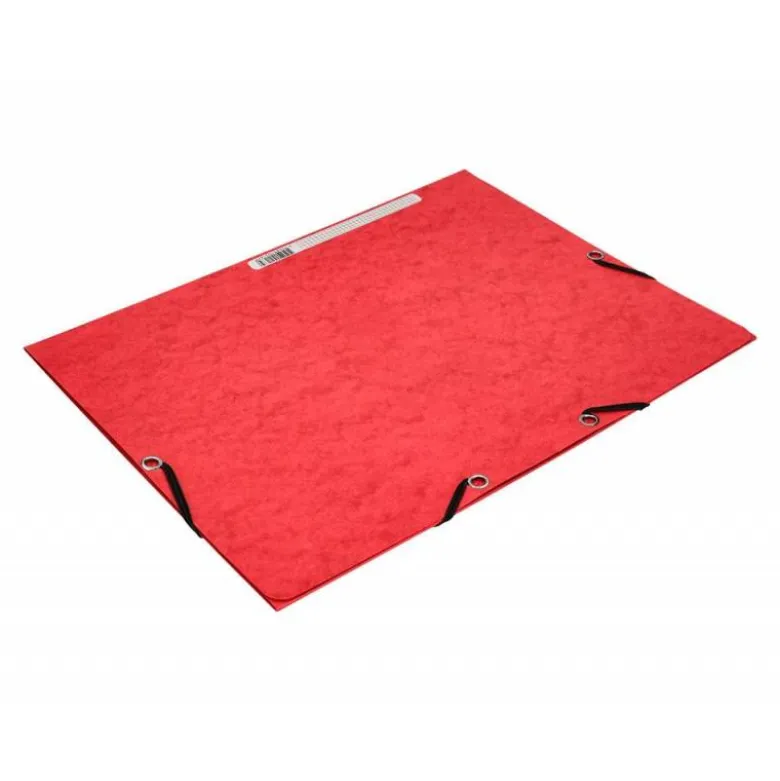 Carpetas de gomas carton prespan Q-Connect Din A4 rojo