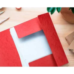 Carpetas de gomas carton prespan Q-Connect Din A4 rojo