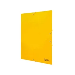 Carpetas de gomas carton simil prespan Liderpapel Folio amarillo