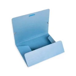 Carpetas gomas carton Liderpapel cuarto azul