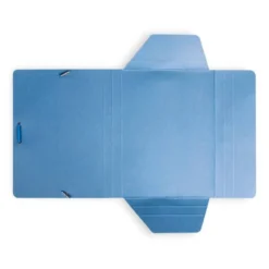 Carpetas gomas carton Liderpapel cuarto azul
