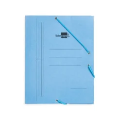 Carpetas gomas carton Liderpapel cuarto azul