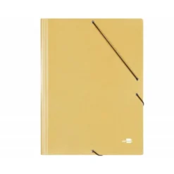 Carpetas gomas carton prespan Liderpapel A3 amarillo