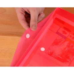 Carpeta sobre con velcro Din A4 Liderpapel rojo