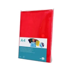Carpeta sobre con velcro Din A4 Liderpapel rojo