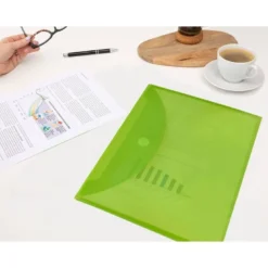 Carpeta sobre con velcro Din A4 Liderpapel verde