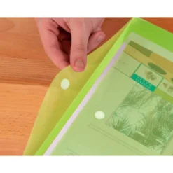 Carpeta sobre con velcro Din A4 Liderpapel verde