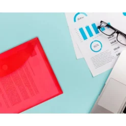 Carpeta sobre con velcro Din A4 Liderpapel colores surtidos
