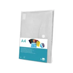 Carpeta sobre con velcro Din A4 Liderpapel transparente