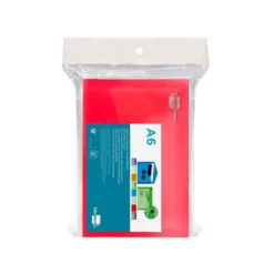 Carpeta sobre Liderpapel cierre broche rojo Din A6