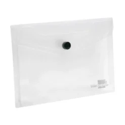 Carpeta sobre Liderpapel cierre broche transparente Din A6