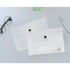 Carpeta sobre Liderpapel cierre broche transparente Din A6