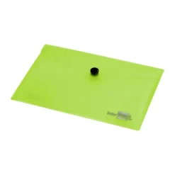 Carpeta sobre Liderpapel cierre broche verde Din A6