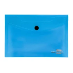 Carpeta sobre Liderpapel cierre broche azul Din A6