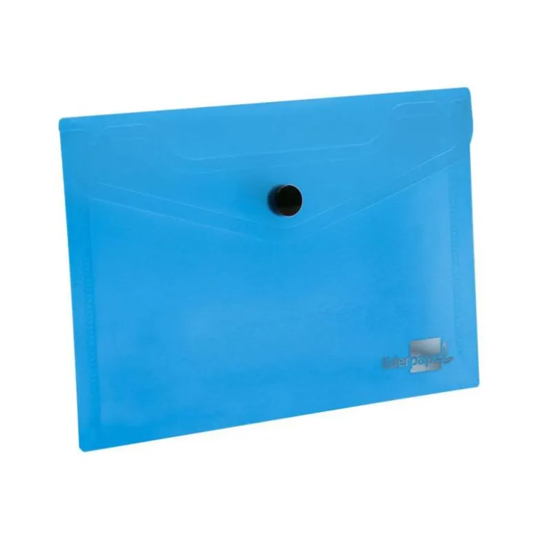 Carpeta sobre Liderpapel cierre broche azul Din A6