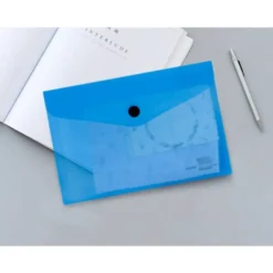 Carpeta sobre Liderpapel cierre broche azul Din A6