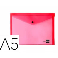 Carpeta sobre Liderpapel cierre broche rojo Din A5