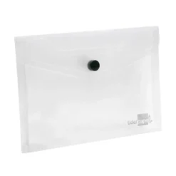Carpeta sobre Liderpapel cierre broche incoloro Din A7. 180 micras