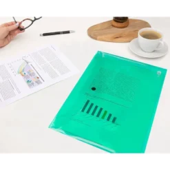 Carpeta sobre Liderpapel con cierre de broche Color verde