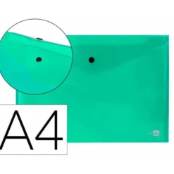 Carpeta sobre Liderpapel con cierre de broche Color verde